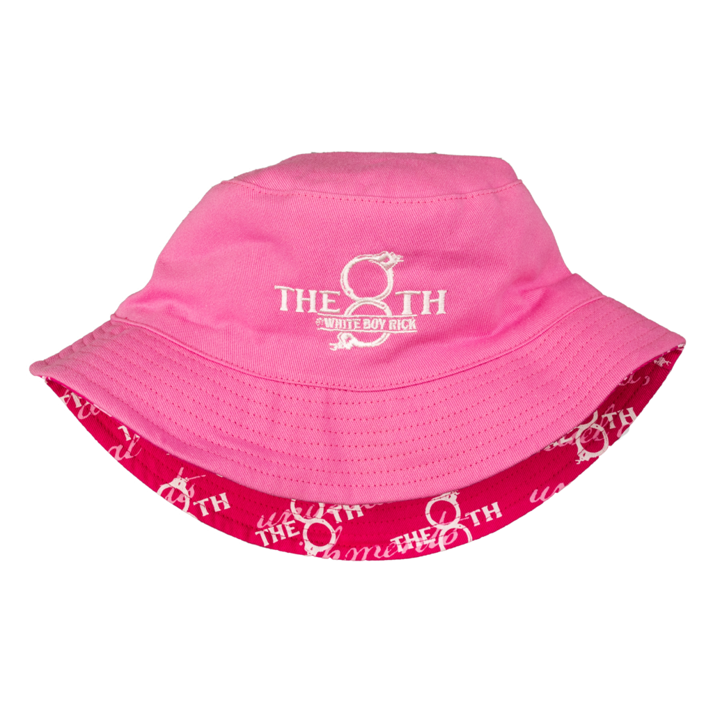 pink 8th bucket hat